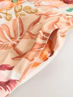 Next Imprimé fleuri rose - Combinaison en jersey à col carré et jambe large Best