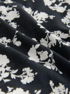 Next - Lot de 4 culottes à logo en coton Imprimé floral noir / blanc