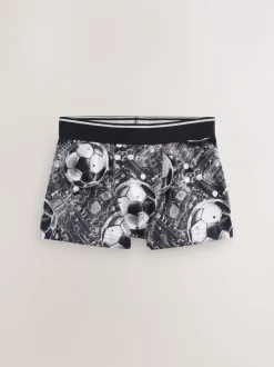 Next Imprimé football bleu/noir - Lot de 5 boxers (2-16ans)
