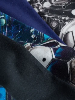 Next Imprimé football bleu/noir - Lot de 5 boxers (2-16ans)