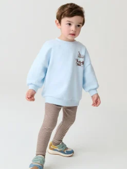 Next Imprimé lait bleu - Ensemble sweat et leggings (3 mois-7 ans) Discount