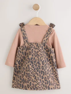 Next Imprimé Léopard - Body et collants à manches longues Tablier Ensemble 3 Pieces (0mois-2ans) Best