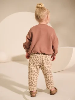 Next Imprimé Léopard - Jeans de maman (3mths-7yrs) New