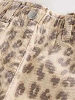 Next Imprimé Léopard - Jeans de maman (3mths-7yrs) New