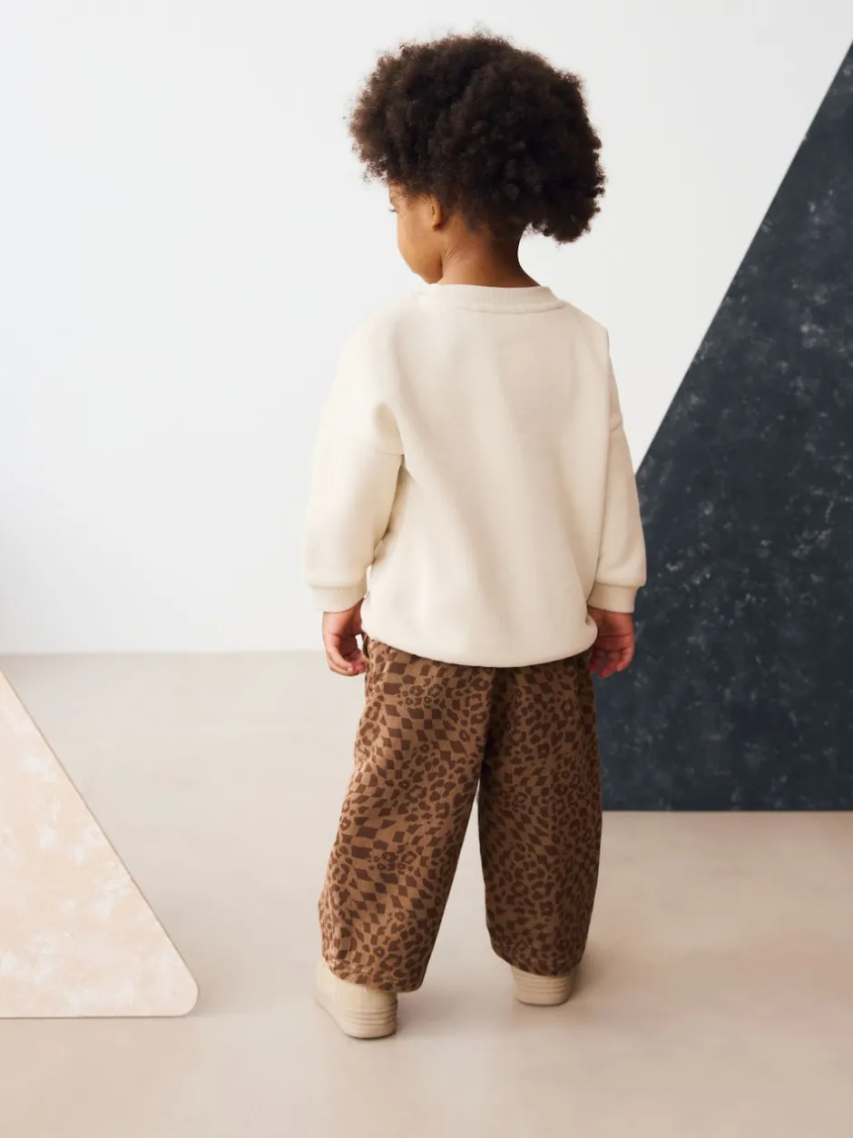 Next - Pantalon large à enfiler (3mois-7ans) Imprimé léopard fauve
