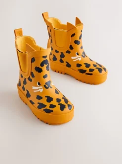 Next Imprimé léopard Jaune - Bottines en caoutchouc Online