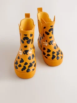 Next Imprimé léopard Jaune - Bottines en caoutchouc Online