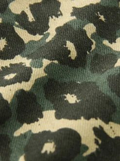 Next - Pantalon large à enfiler (3mois-7ans) Imprimé Léopard Vert