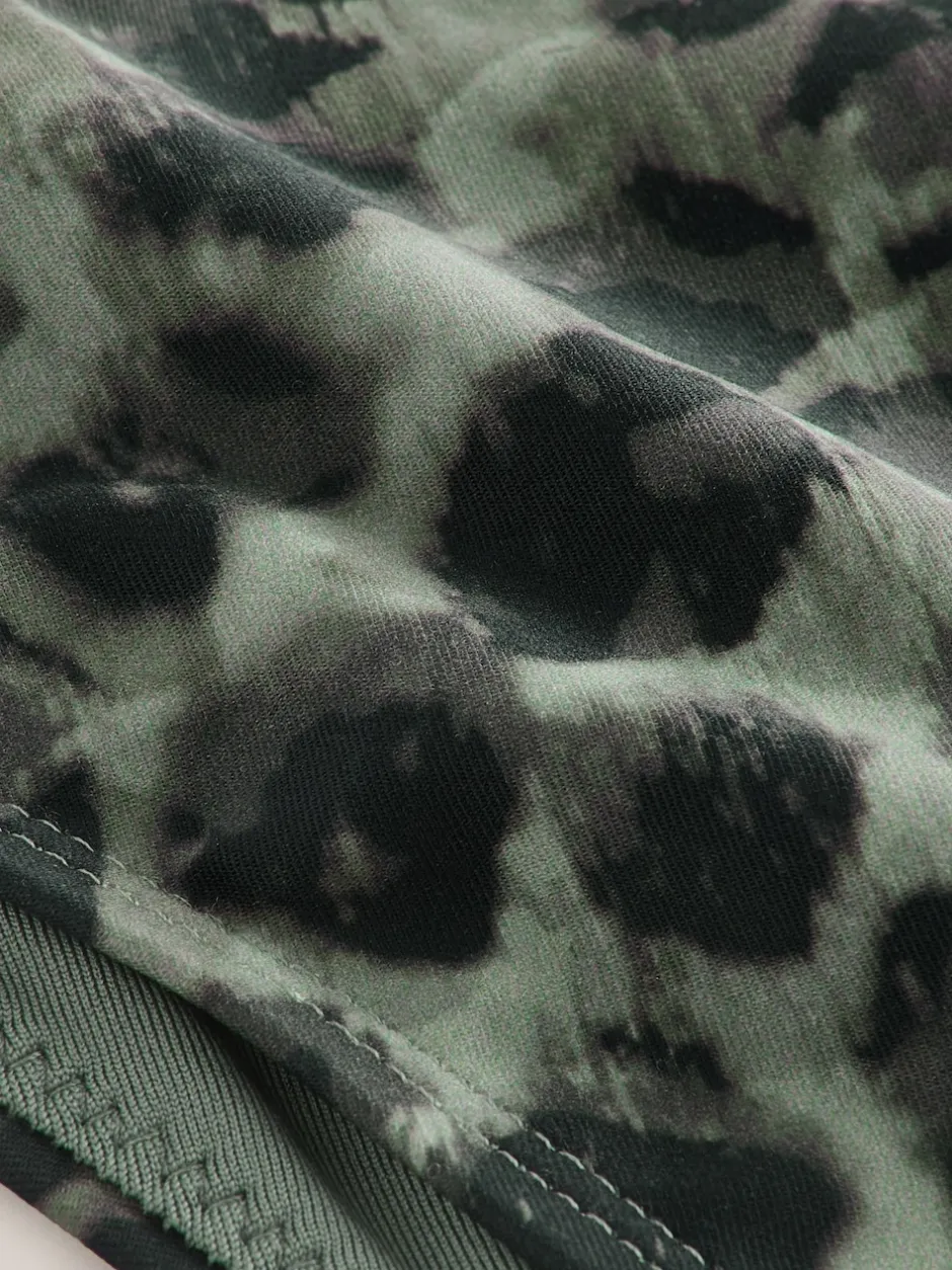 Next Imprimé léopard vert/noir - Bas de bikini brésilien haut New