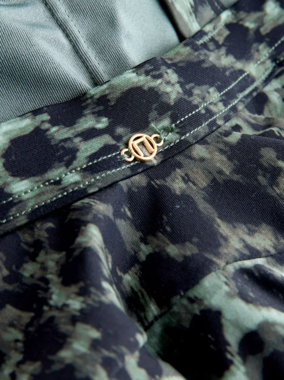 Next Imprimé léopard vert/noir - Robe de bain à jupes avec contrôle du ventre Clearance