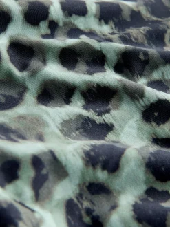 Next Imprimé léopard vert/noir - Robe de bain à jupes avec contrôle du ventre Clearance