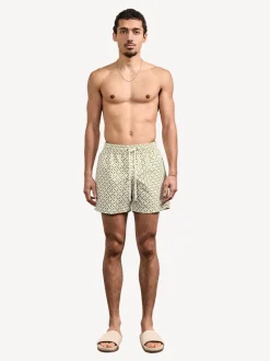 Frescobol Carioca Imprimé Lotus Nature Santos - Shorts de bain Rio Best