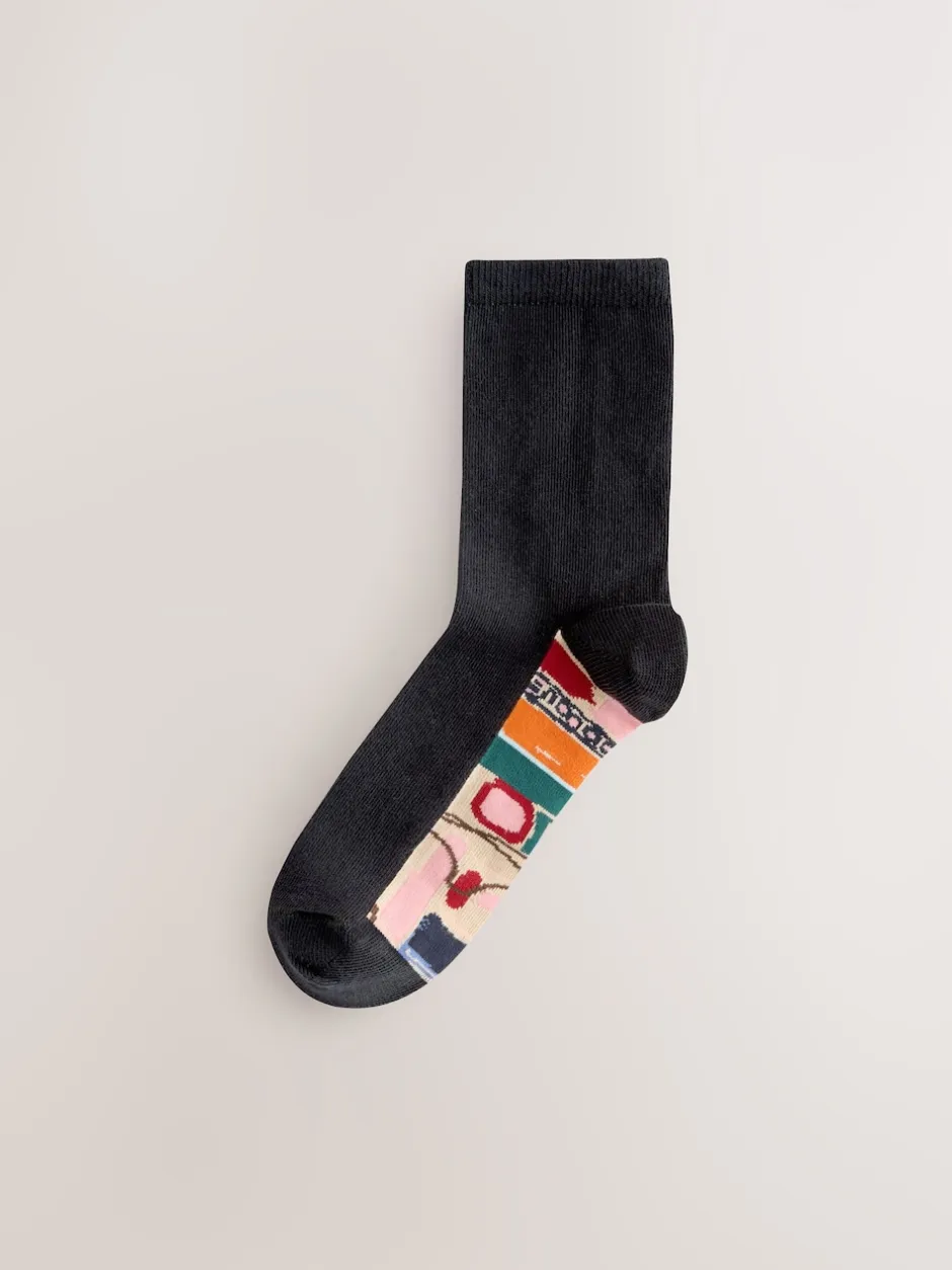 Next - Semelle intérieure Ankle Socks 5 Pack Imprimé Marakesh Mix