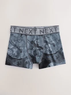 Next Imprimé marbré bleu - Lot de 5 boxers (2-16ans)