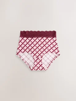 Next - Lot de 4 culottes en coton et dentelle Imprimé nœud baies Best