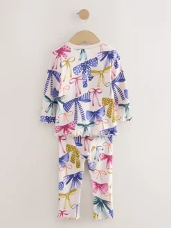 Next - Lot de 3 pyjamas Snuggle (9mois-12ans) Imprimé nœud multiple Hot