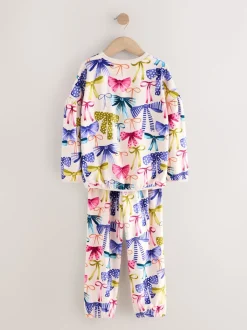Next - Pyjama en laine polaire (9mths-16yrs) Imprimé nœud multiple Discount