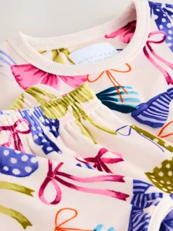 Next - Pyjama en laine polaire (9mths-16yrs) Imprimé nœud multiple Discount