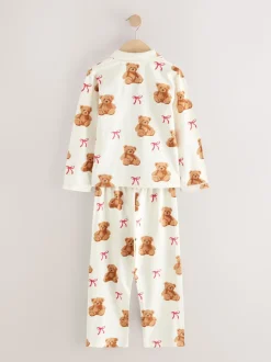 Next Imprimé ours blanc écru - Pyjama boutonné (3-16 ans) New