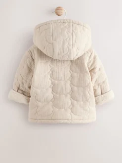 Next Imprimé ours écru - Veste zippée matelassée bébé Sale