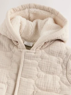 Next Imprimé ours écru - Veste zippée matelassée bébé Sale