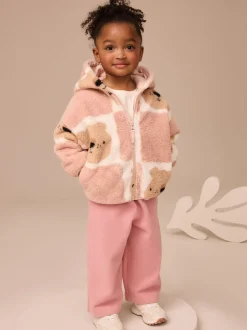 Next Imprimé ours en peluche marron - Polaire zippée (3mois-7ans)