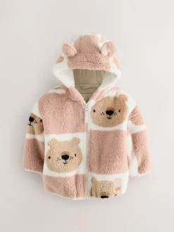 Next Imprimé ours en peluche marron - Polaire zippée (3mois-7ans)