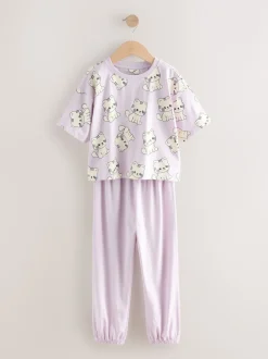 Next Imprimé panda noir/blanc - Lot de 3 joggings de pyjama (3-16ans) Outlet