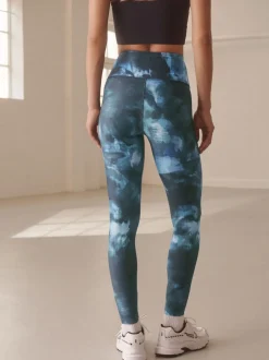 Next - Leggings Power Active Sports Imprimé peinture bleu Outlet