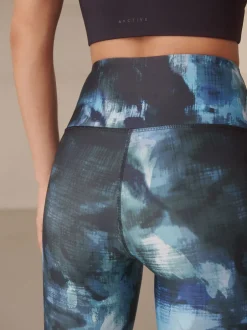 Next - Leggings Power Active Sports Imprimé peinture bleu Outlet