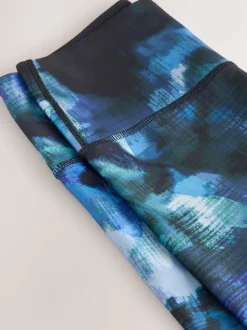 Next - Leggings Power Active Sports Imprimé peinture bleu Outlet