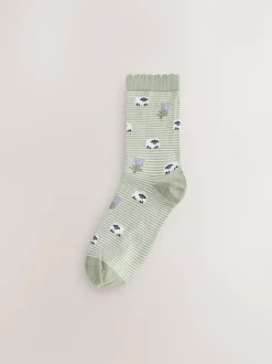 Next imprimé printemps - Paquet de chaussettes de cheville 5 Outlet