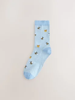 Next imprimé printemps - Paquet de chaussettes de cheville 5 Outlet
