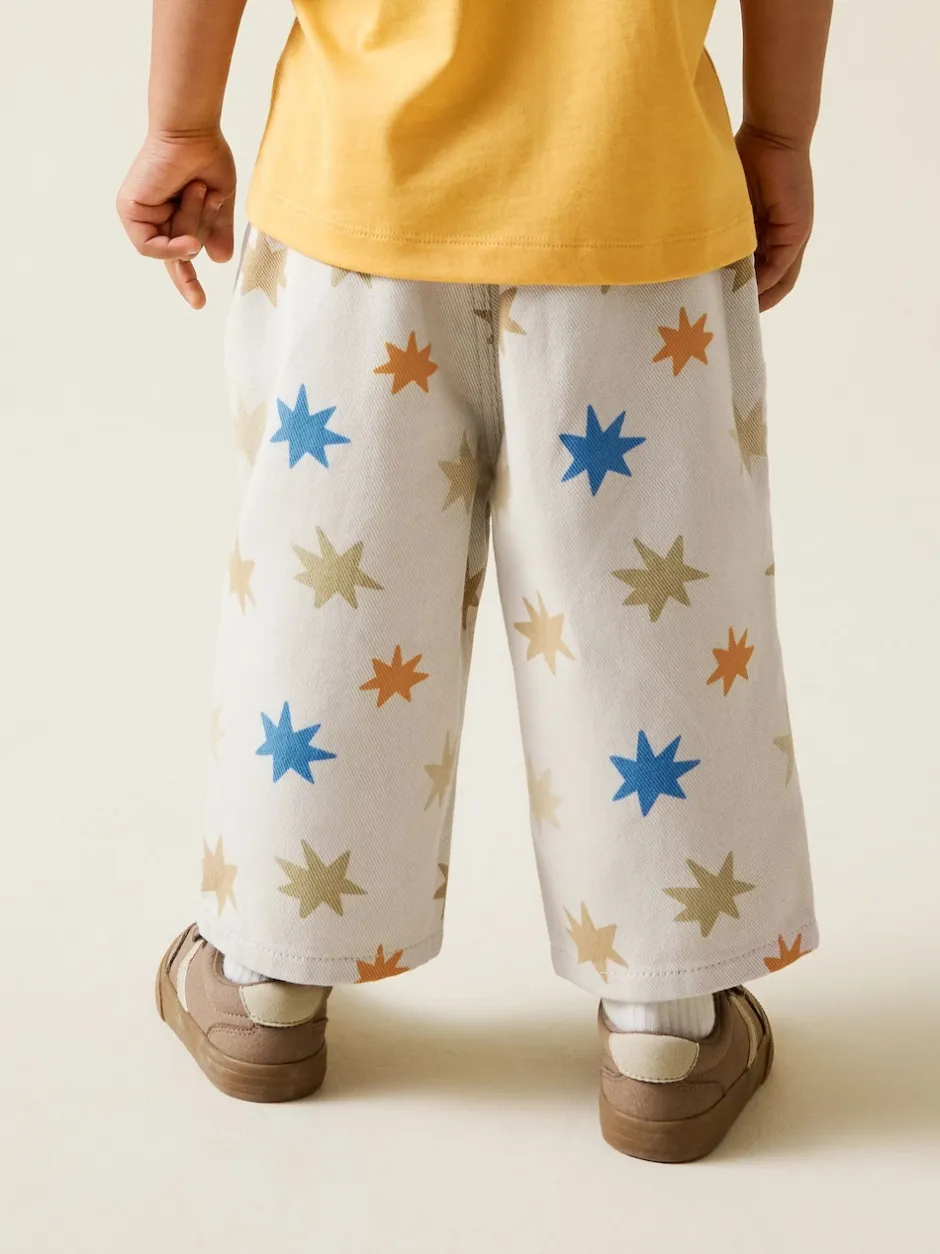 Next - Pantalon large à enfiler (3mois-7ans) Imprimé étoile multicolore Discount