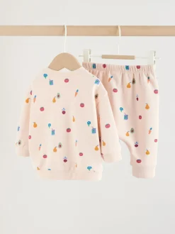Next Imprimé Veg brillant - Ensemble sweat et jogging bébé (0mois2ans) (0mois2ans) Sale
