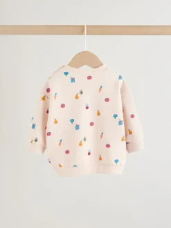Next Imprimé Veg brillant - Ensemble sweat et jogging bébé (0mois2ans) (0mois2ans) Sale