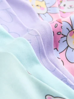 Next Imprimé violet à chat - Lot de 3 pyjamas Snuggle (9mois-10ans) Sale
