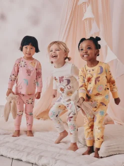 Next Imprimé western rose/jaune - Lot de 3 pyjamas Snuggle (9mois-12ans) Hot