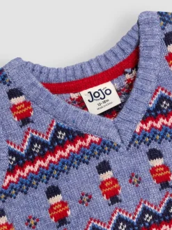 Jojo Maman Bébé - Débardeur Fair Isle Indigo London Guard Hot