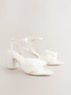 Next ivoire - Chaussures à talons de mariée Forever Comfort® Wedding Bow Block Best
