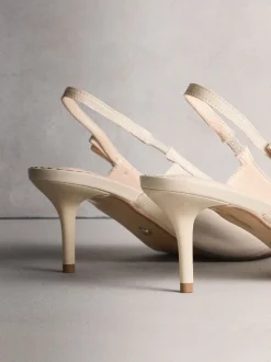 Next ivoire - Chaussures à talons Forever Comfort® à bout pointu et bride arrière Hot