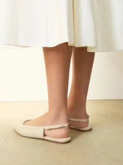 Next ivoire - Chaussures plates Forever Comfort® à nœud pointu et bride arrière