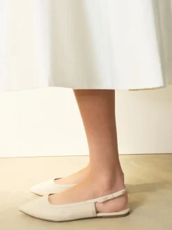 Next ivoire - Chaussures plates Forever Comfort® à nœud pointu et bride arrière