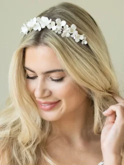 Ivory & Co Ivoire & Co Tiare en céramique Floral daint à fleurs sauvages Best