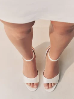 Next ivoire - Sandales de mariage Forever Comfort® à talons carrés à bout rond Online