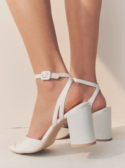 Next ivoire - Sandales de mariage Forever Comfort® à talons carrés à bout rond Online