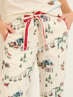 Fat Face Ivoire Apres Ski - FATFACE Bas de pyjama Hot