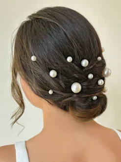 Ivory & Co Set d'épingles à cheveux en perles