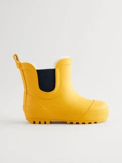 Next - Bottines en caoutchouc avec doublure chaude Jaune New