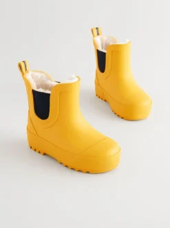 Next - Bottines en caoutchouc avec doublure chaude Jaune New